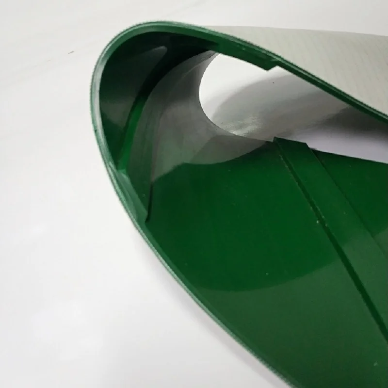 PVC 7mm white chevron pattern food grade climbing conveyor belt for grain and flour |