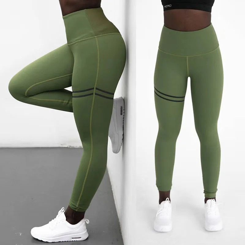 

YMYW Women High Waist Leggins Sport Women Fitness Push Up Legging Polyester Activewear Bodybuilding Jeggings Fitness Leggings