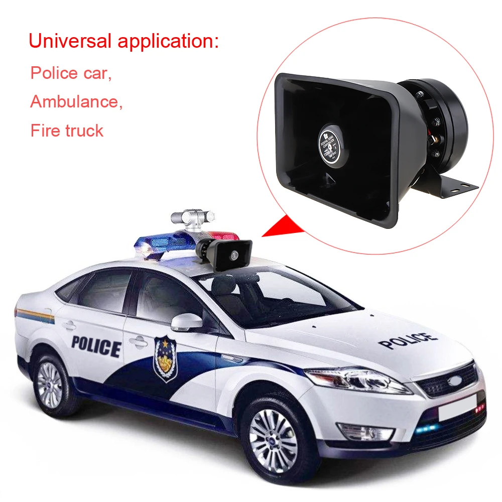 12 В 200 Вт 9 тонов Громкая Автомобильная сирена звуковой сигнал Предупреждение