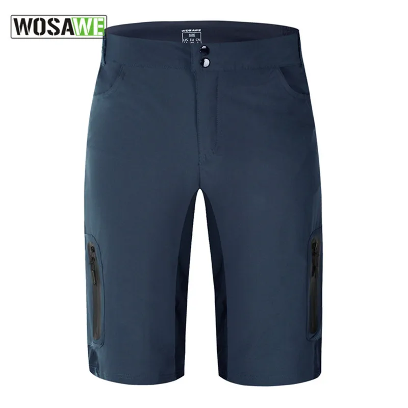 Шорты WOSAWE Мужские для горного велосипеда свободные дышащие спорта на открытом
