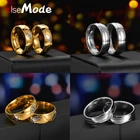 ELSEMODE Новая мода 316L нержавеющая сталь пара кольцо с кубическим цирконием свадьба кольца для возлюбленной ювелирные изделия подарок