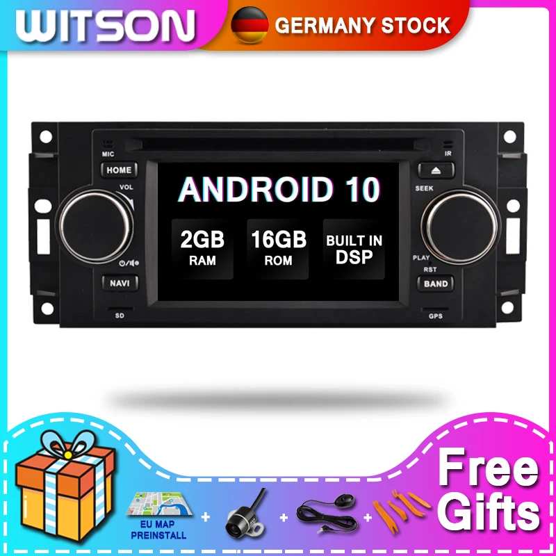 На складе! Автомобильная аудиосистема WITSON автомагнитола на Android 10 для JEEP CHRYSLER 300C 2