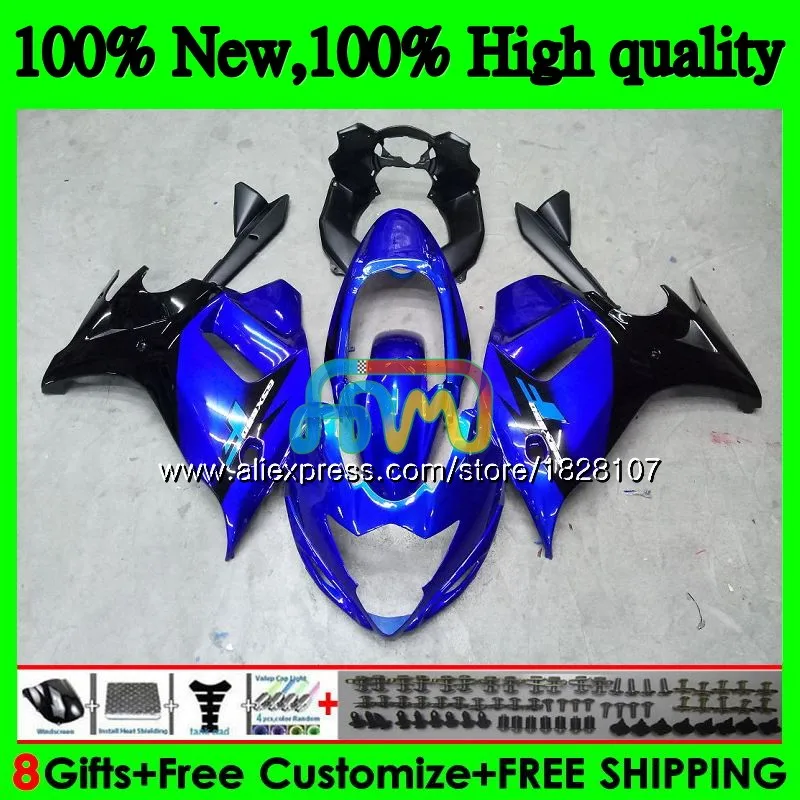 

650 Kit For SUZUKI GSXF 650 GSX650F 08 09 Glossy blue 10 11 12 13 14 45BS.48 GSXF650 2008 2009 2010 2011 2012 2013 2014 Fairing