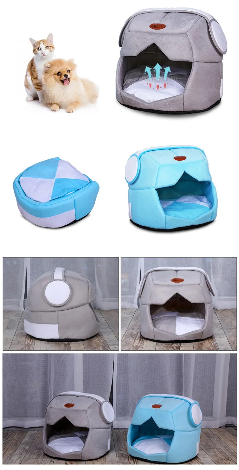 Кровать и диван для домашних животных 1 шт. согревающий домик собак мягкое гнездо