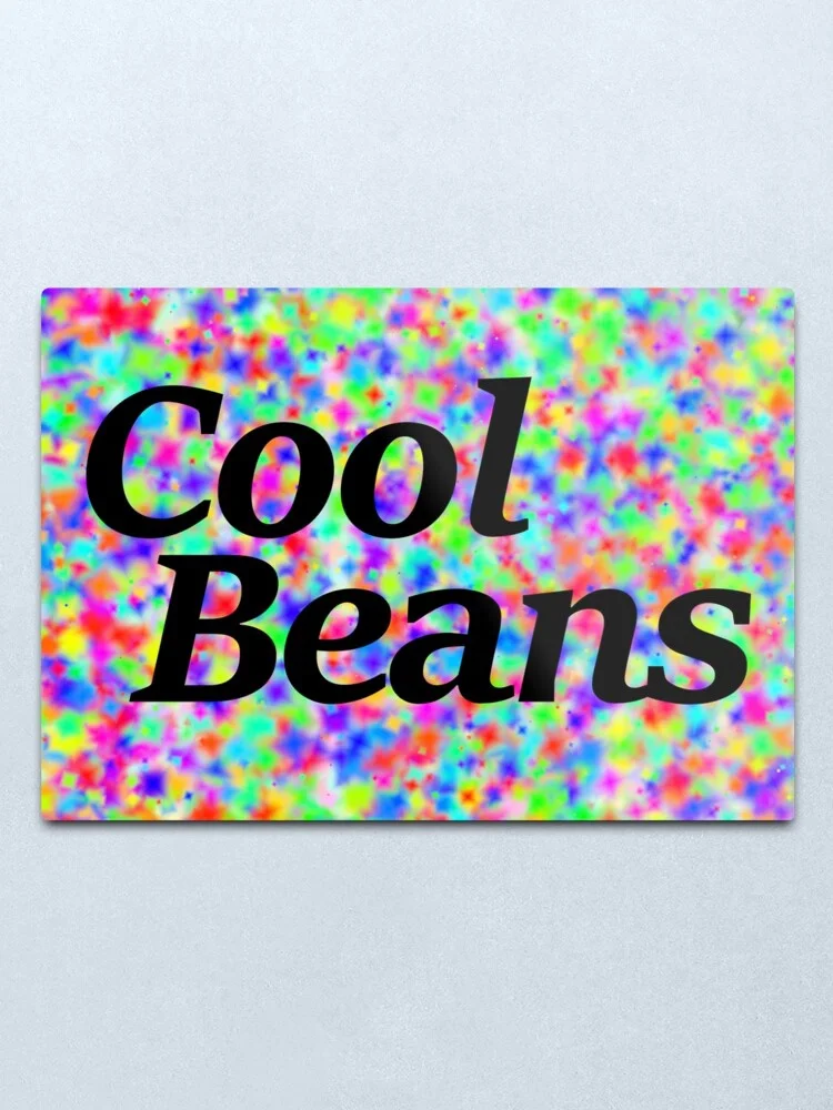 

cool beans Metal Print Tin Sign Vintage Metal Wall Sign Plaque Retro Garage Shed Car