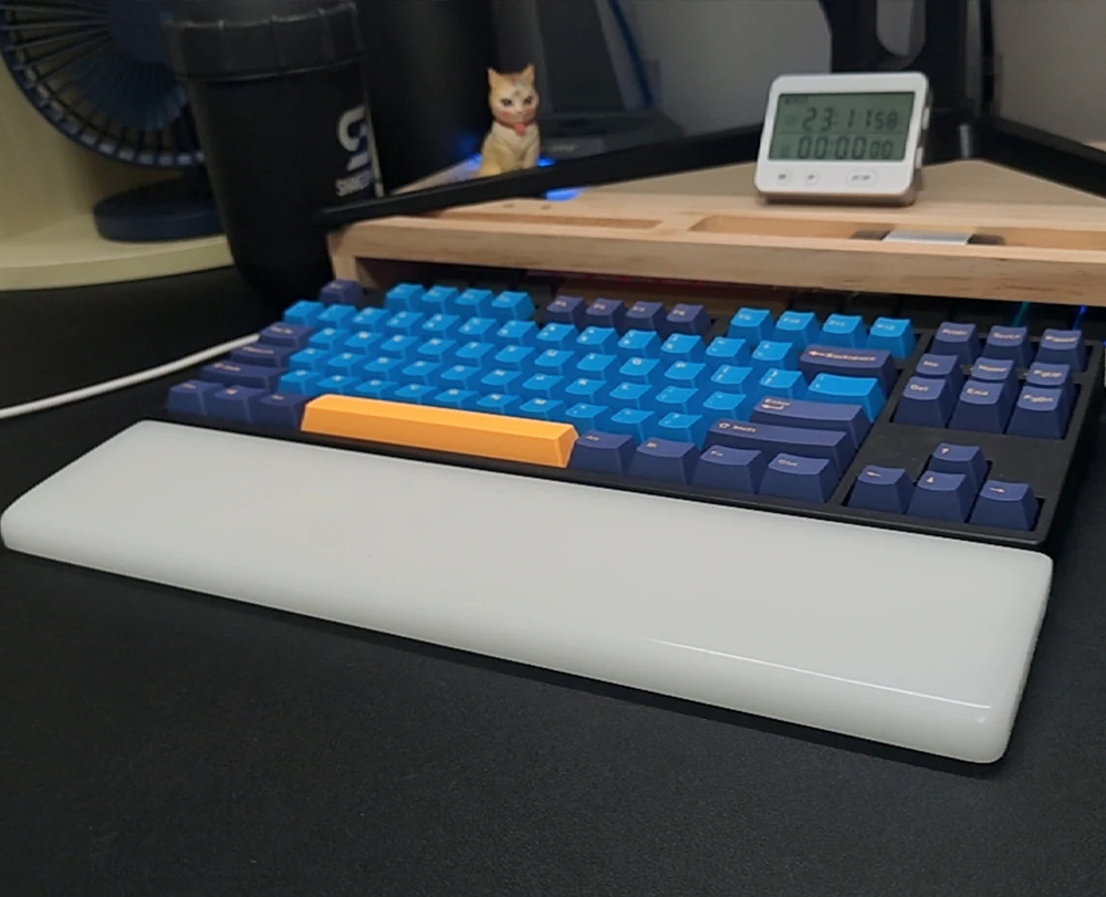 Hand Made Resin Wrist Rest Pad For Mechanical Keyboard 60 68 84 87 96 980 104 Size Customize Pure White Tray | Компьютеры и офис