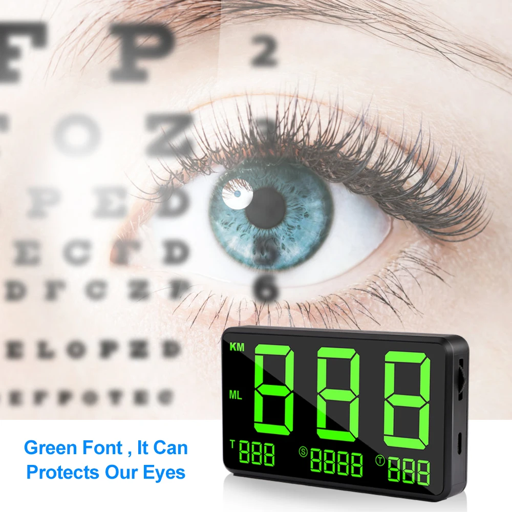 Автомобильный GPS-спидометр дисплей HUD автоматическая запись пробега 4 5 дюйма