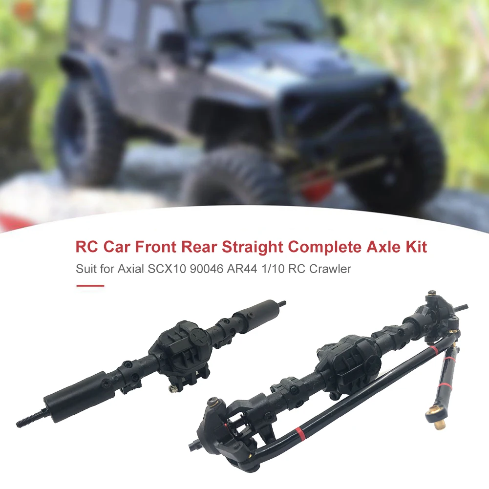 

Easy Install Spare Upgrade 1:10 Crawler Front Rear RC Car Axle Straight Model Toy Nylon Durable DIY For Axial SCX10 90046 AR44