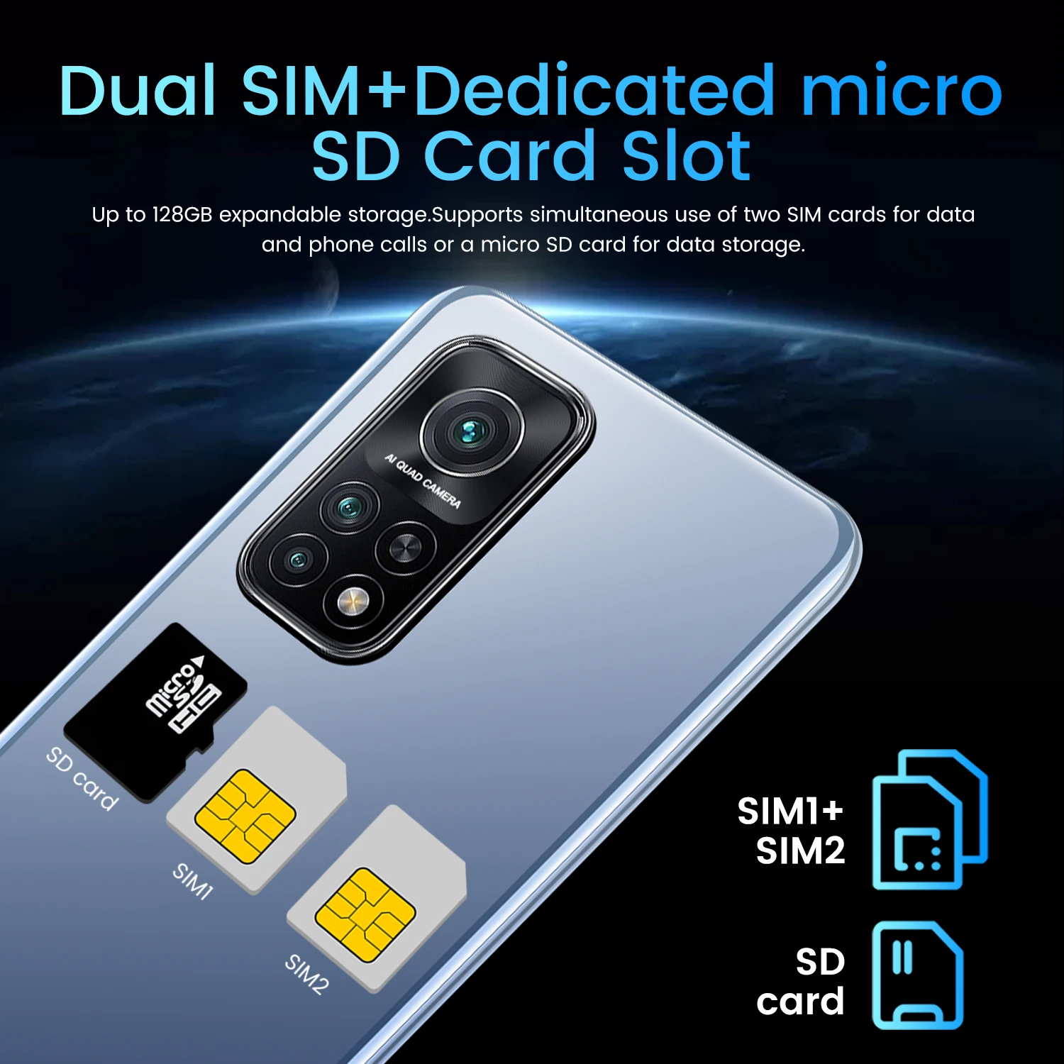 

M10T Pro Smartphone Android MT6763 5.8'' 8+512GB 24+13MP 8-Core Cell Phone MT6763 Unlocked Cell Phones Push-Button Phone