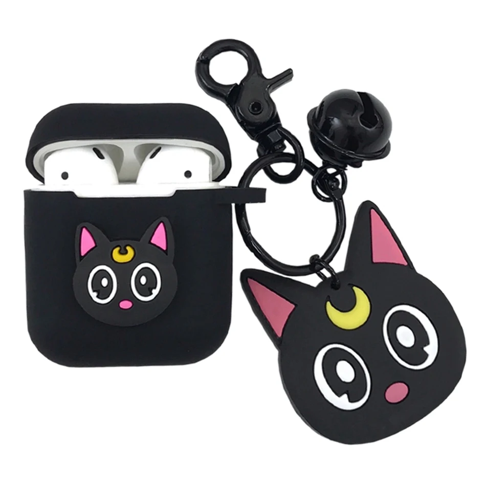 

2020 For Xiaomi Airdots Pro 2s / Air 2 For Xiaomi 2S Case case cute cartoon Pendant with Keychain Silicone Earphones Cover