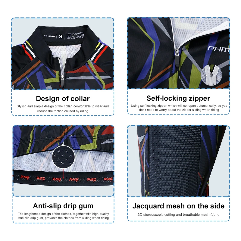 Мужская Велосипедная Майка С Длинным Рукавом PHMAX Дышащая Быстросохнущая Рубашка