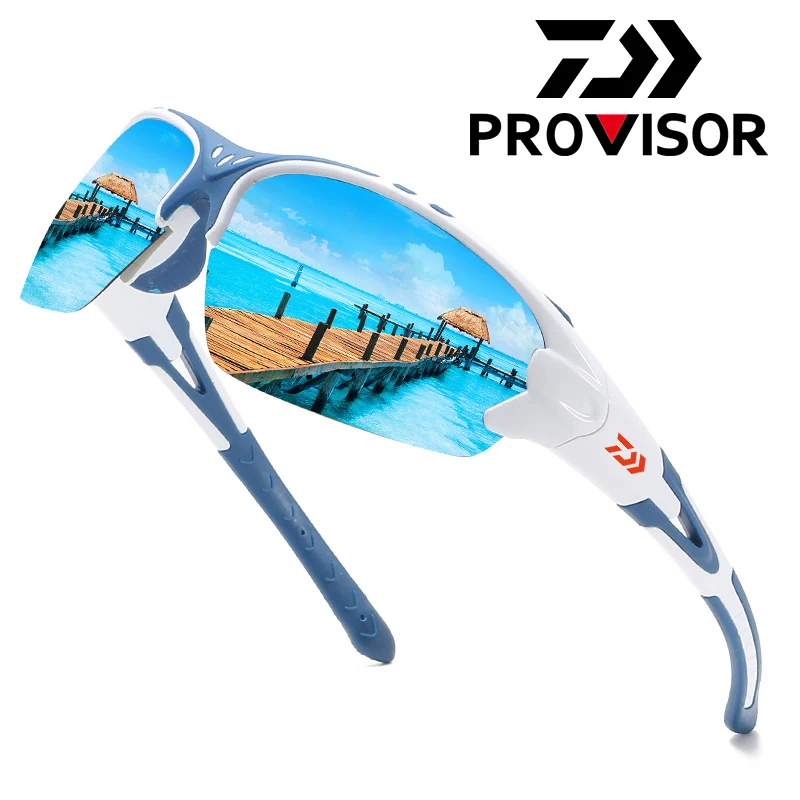 

Поляризованные солнцезащитные очки Daiwa для рыбалки, уличные очки для рыбалки, пешего туризма, велоспорта, мужские очки для велоспорта, очки ...
