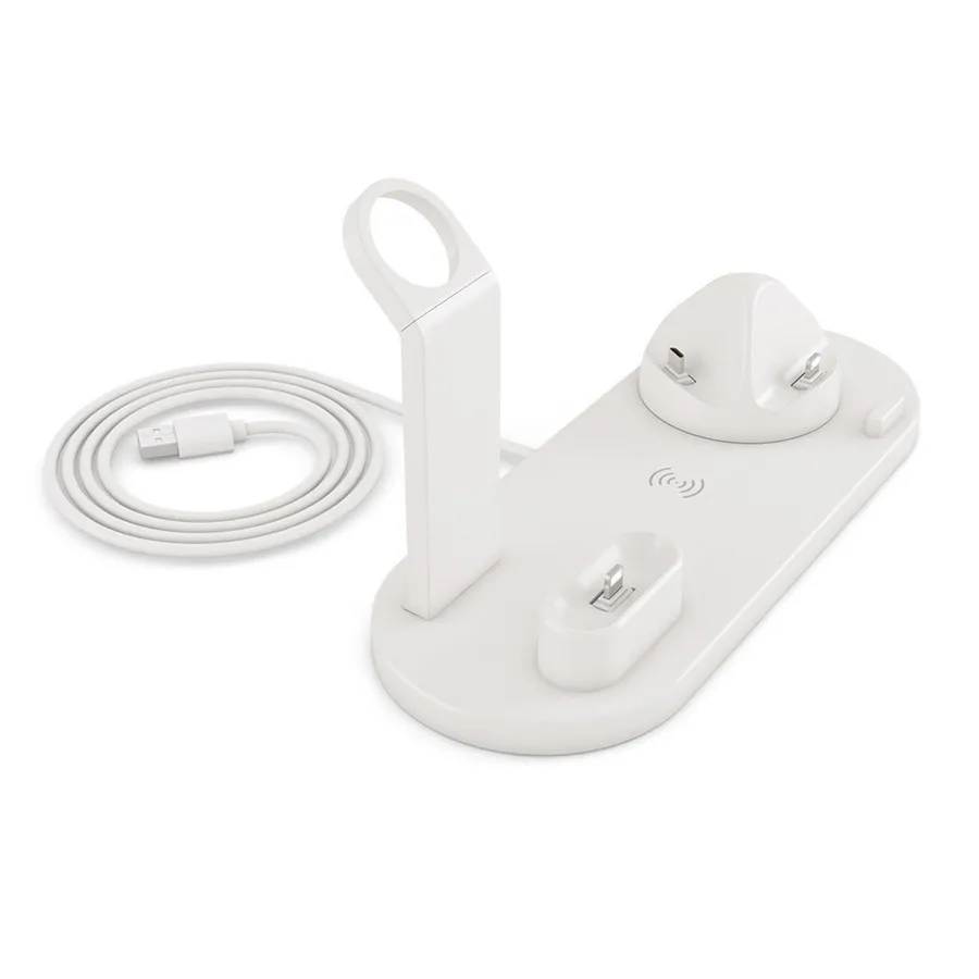 Qi 10 Вт автомобильный для iphone xiaomi samsung мобильный телефон для AirPods smartwatch USB type c беспроводное быстрое зарядное устройство зарядная станция Док-станция