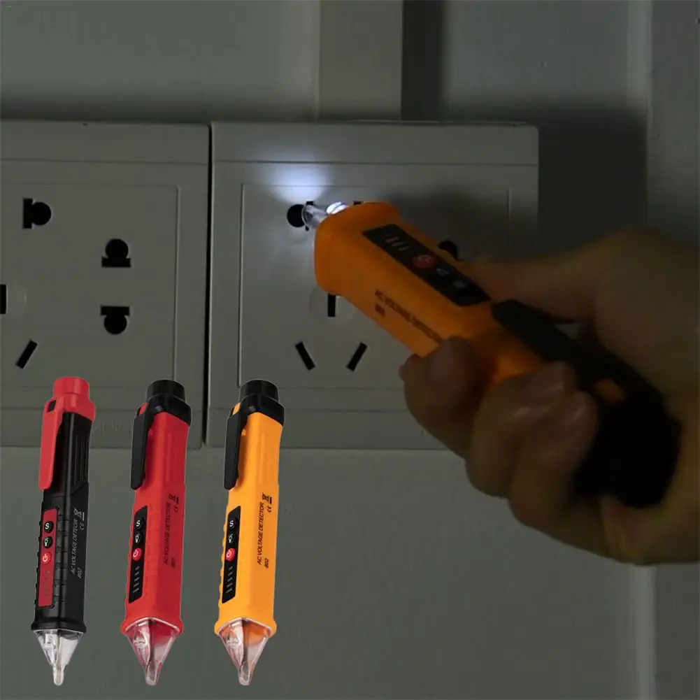 

VD802 Non-Contact AC Pen Indicator Induction Tester 12-1000V With Induction Probe Automatically Shut Down Test Pen Test Tools