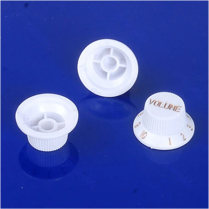 Ручки для электрогитары 1 громкость 2 тона басов FD ST пластик белый золотой | Спорт