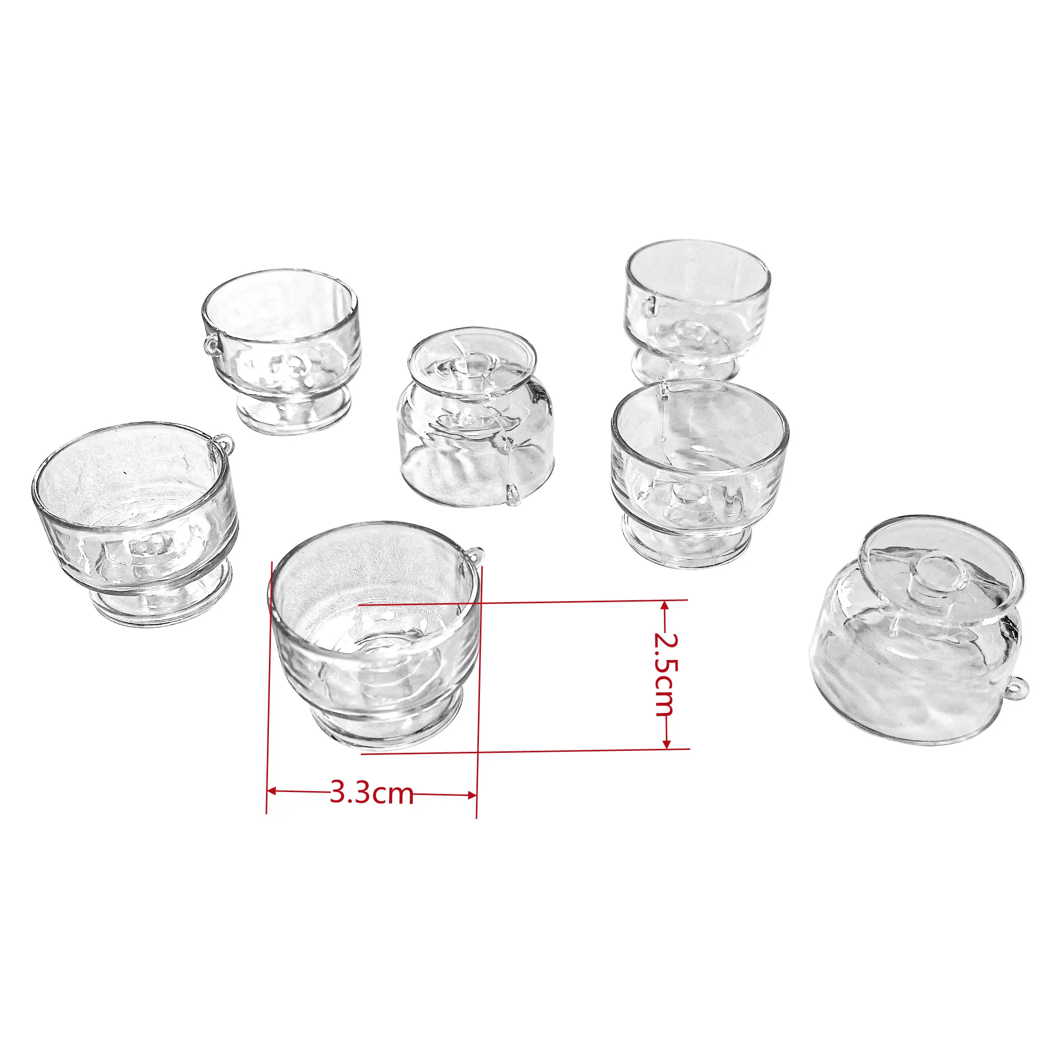 Новое поступление Милая Мини миска для салата чашки миниатюрные стеклянные