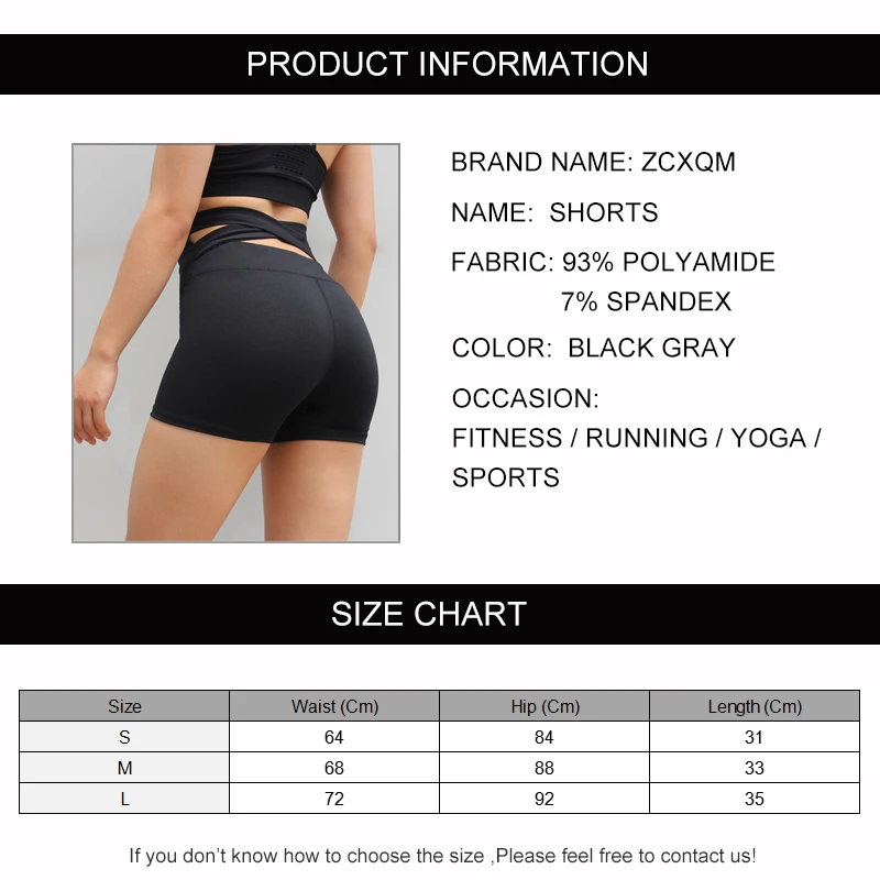 

Women's High Waist Elastic Yoga Gym Sports Shorts For Women Fitness Sportwear Woman Legging Short Compression Tight Workout New