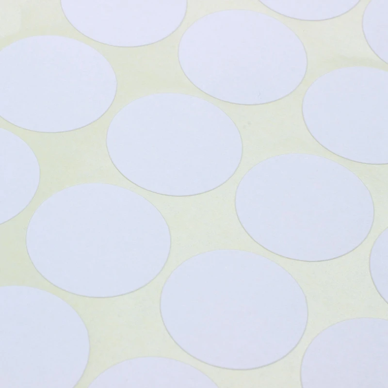 2 Set 19Mm Circles Round Code Stickers Self Adhesive Sticky Labels Black& White