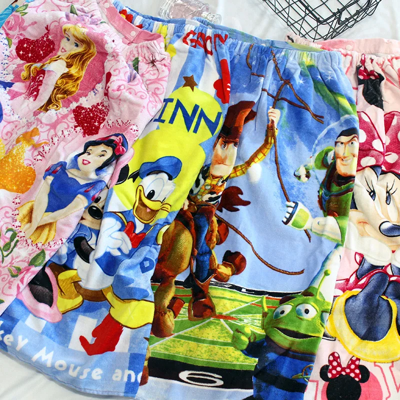 Disney Minnie Микки Маус хлопковое банное полотенце носимое для взрослых женщин детей