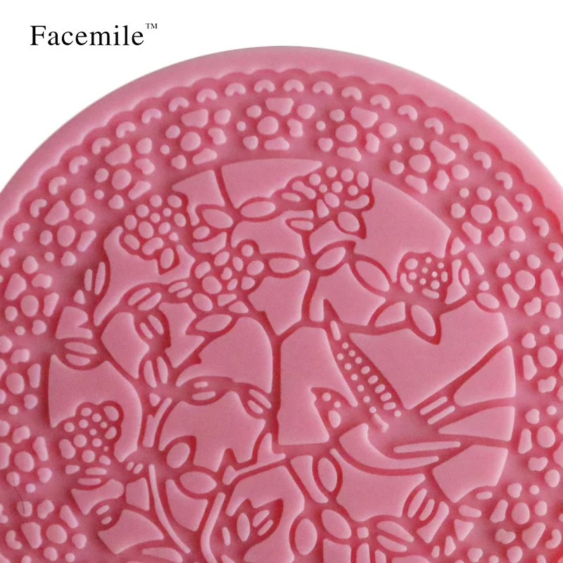 Diy формы для выпечки голубь кружева цветок силикагель модель поиск сахара торт