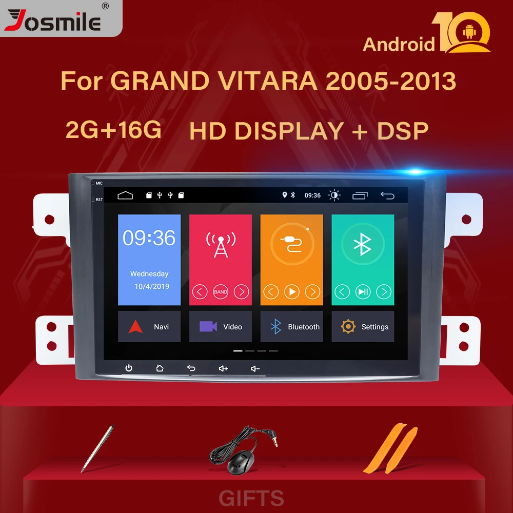Автомагнитола DSP Android 10 GPS для Suzuki Grand Vitara 2005 2006 2007 2008 2009 2010 2011 2012 2013 мультимедиа