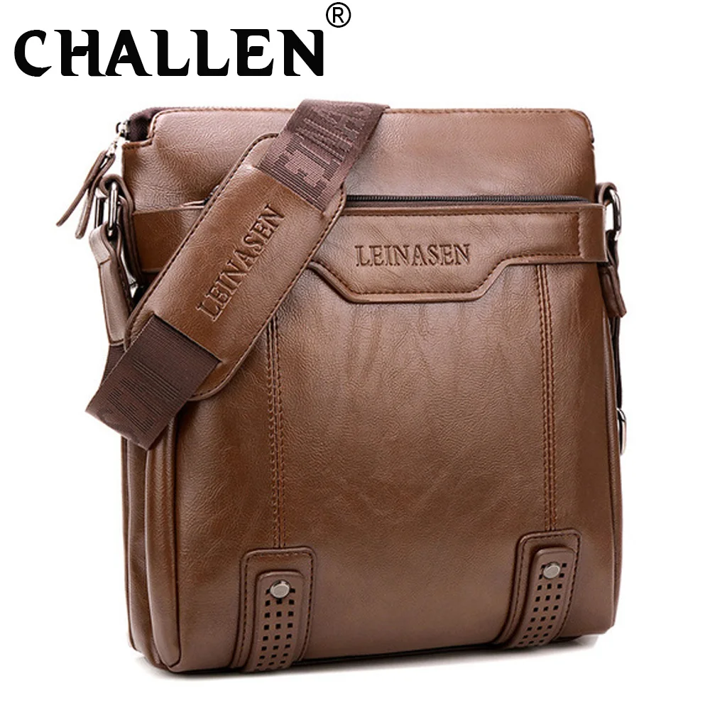 Мужская деловая сумка новинка модная брендовая через плечо черная коричневая