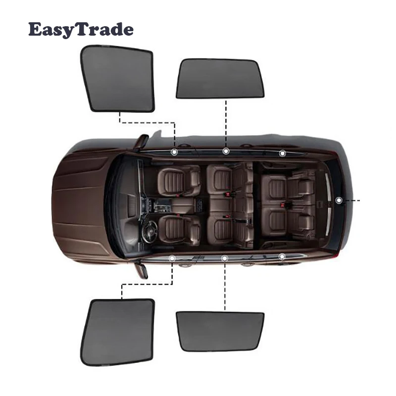 

For Toyota Fortuner 2016 2017 2018 2019 2020 Magnetic Car Sun shade Mesh Sunshade Side Window Sun Visor Sunscreen Accessories