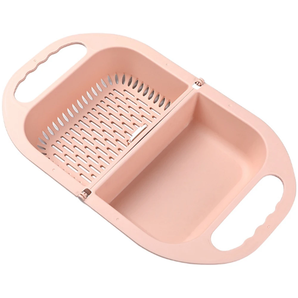 Складная корзина для слива Дуршлаг Корзина Для Мытья фруктов и овощей фильтр
