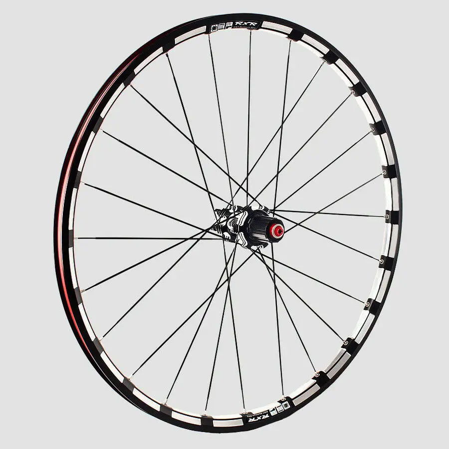 26-Black-Rear-QR RXR 7-11Speed через ось/QR MTB колеса 26/27. 5/2" карбоновая ступица горный велосипед вилсет под дисковый тормоз 5 подшипников велосипедные колеса - Цвет: 26-Black-Rear-QR