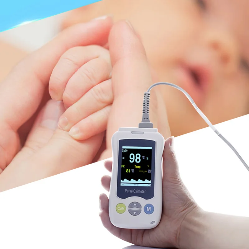 Педиатрический оксиметр для младенцев детский От 1 до 12 лет два зонда