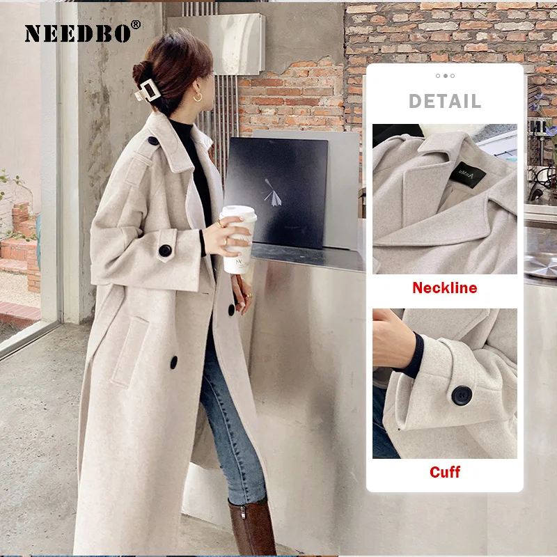 NEEDBO Faux Fur Coat Women Jacket Long Streetwear Wool Warm Teddy Jacket Coat Oversize 2020 Outerwear Soft Fluffy Jacket Women