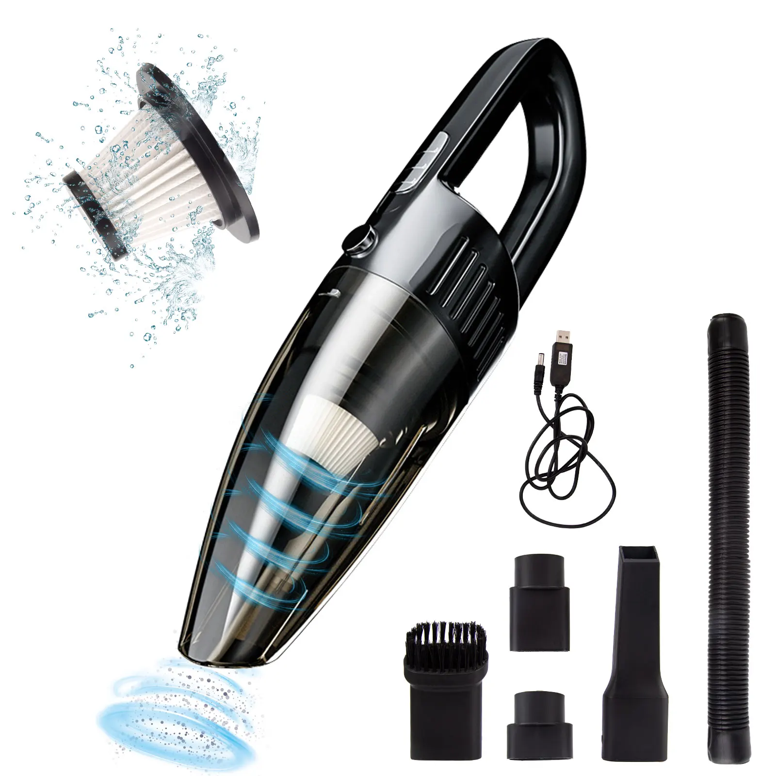 

Portable Handheld Vacuum Cordless Cleaner High Power Rechargeable Suction Wireless ​Car Vacuum Cleaner