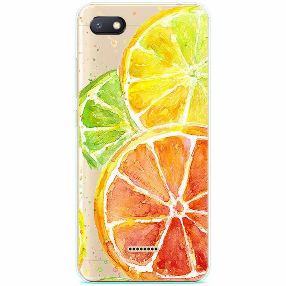 Case 809 Чехол для Xiaomi Redmi 6A, милый мягкий чехол из термополиуретана и силикона для Xiaomi Redmi 6A, чехол для Redmi A6, прозрачный чехол для девочки с фруктами, Redmi6A - Цвет: Case 809