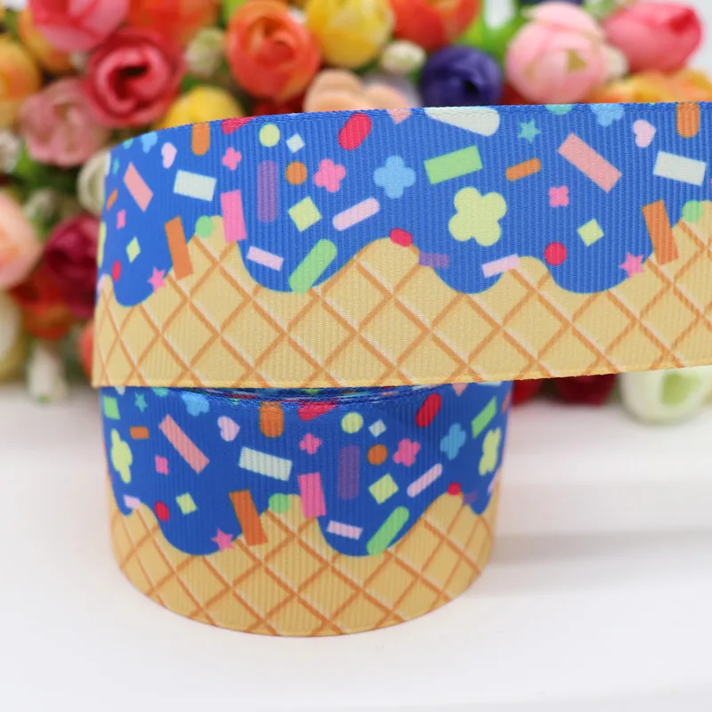 

50 Yards 1.5" 38MM Grosgrain Ribbon Cake Printed Ribbon For Hair Bows DIY Crafts Handmade Accessories M20021204