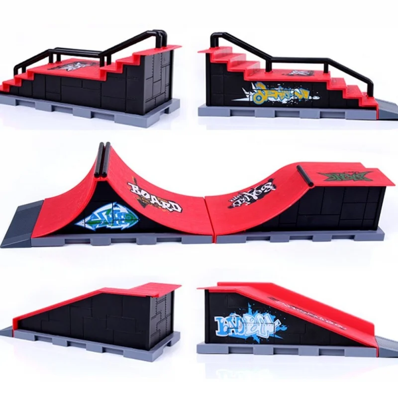 Скейт парк рампы части для Tech Deck Fingerboard Finger Board Ultimate Parks Ramp (F Style)|Мини скейтборды и