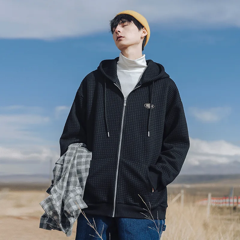 

Men's Jackets Hooded Coats Casual Zipper Sweatshirts Male Tracksuit Fashion Jacket Mens Clothing Outerwear