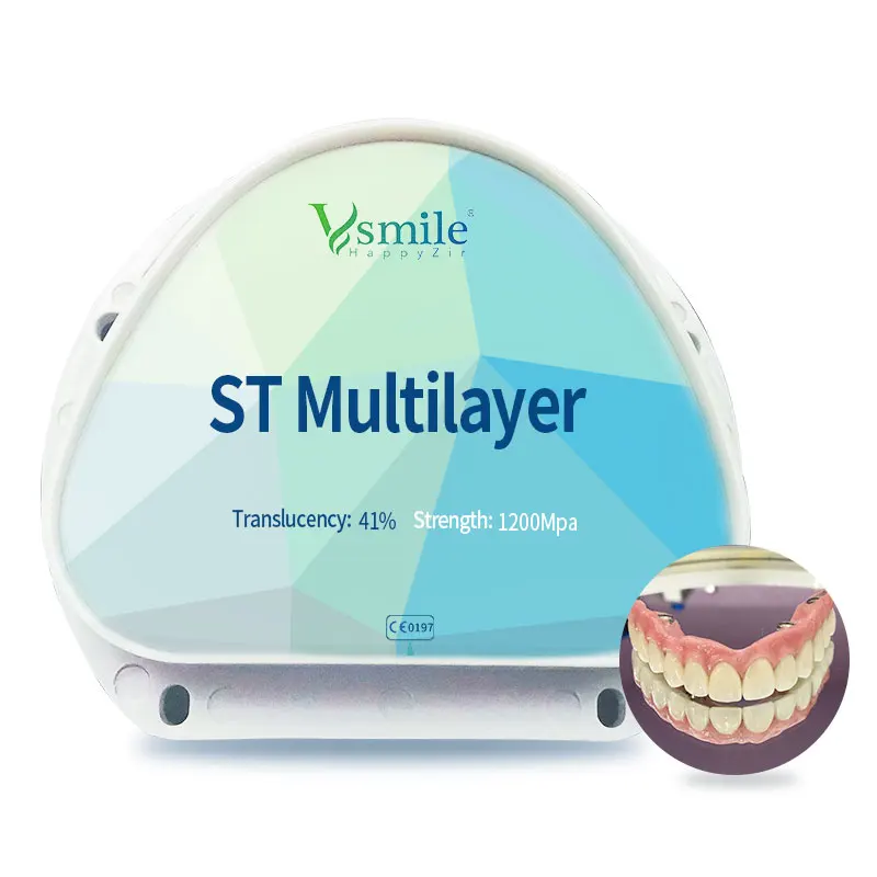 ST Multilayer Zirconia Block of 71mm system For Dental Laboratory CADCAM Milling System