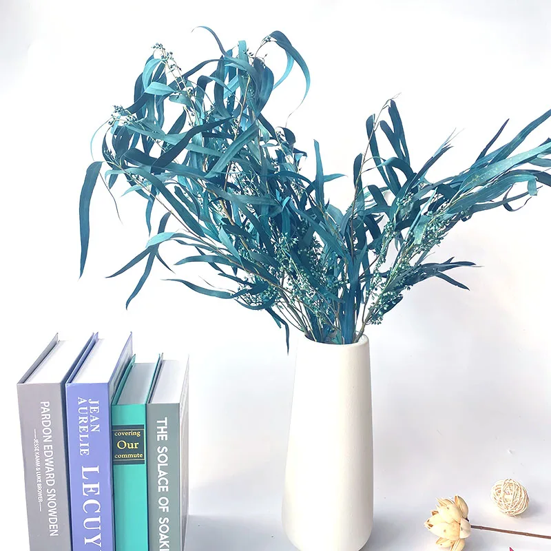 

Artificial Plants for Decoration Eucalyptus Dried Flowers Real Leaf Eucalyptus Leaves Bouquet Home Decor Props Photography