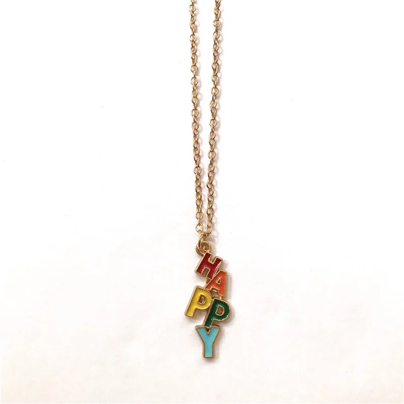 Эмалированная подвеска чокер золотого цвета|Ожерелья с подвеской| |