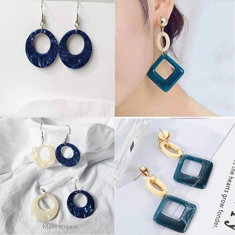 

DIY Jewelry Pendant Type Resin Earring Molds,Silicone Mold for Retro Earrings, Fashion Female Jewelry DIY Mold