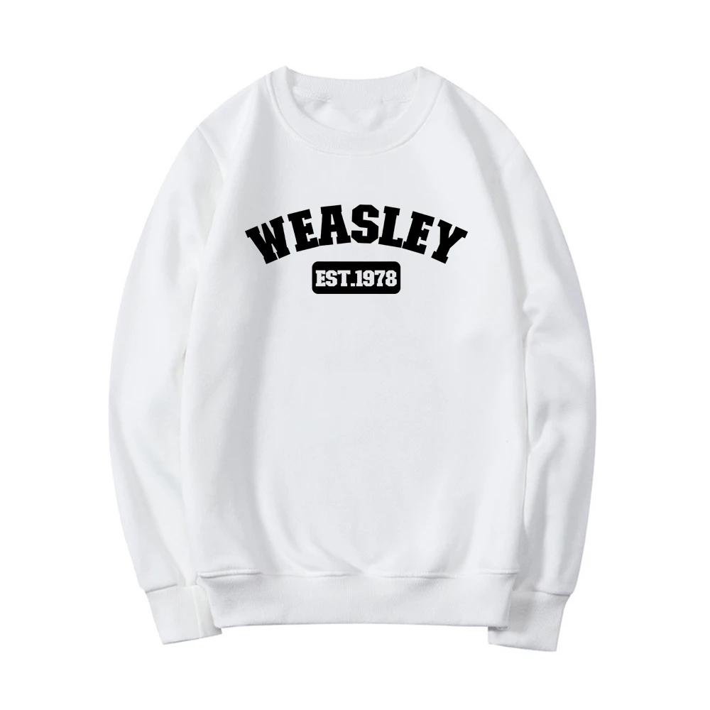 Weasley Est 1978 Толстовка Twins рубашка HP Свитшот унисекс графические толстовки с длинным