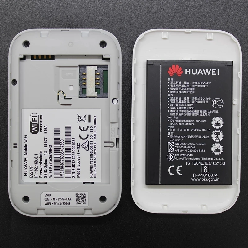 Huawei Mobile WiFi E5577 E5577Fs-932 4G 150Mbps LTE Cat4 Pocket Mifi Hotspot 4G Wireless WiFi router PK E5573 E5372