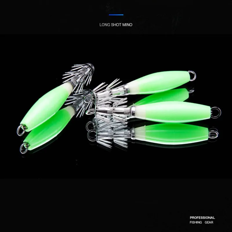 1 шт. светящаяся зеленая приманка-Крючок для кальмара рыболовная приманка