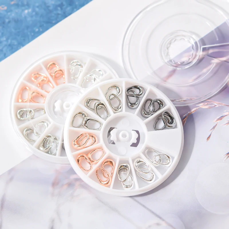 Детали для ногтей металлическая рамка 24 шт. (3 цвета в наличии) шпильки