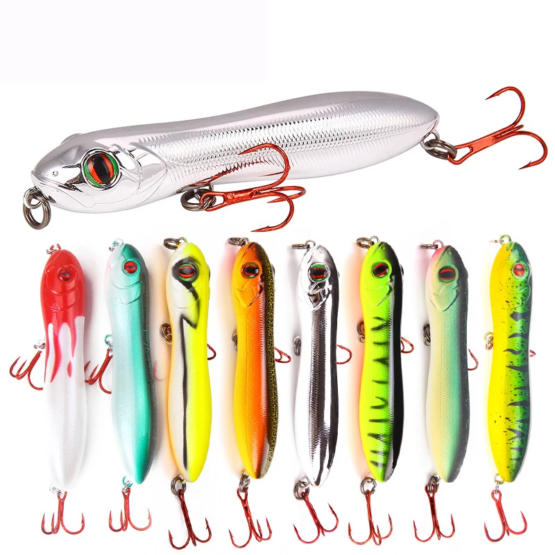 1 шт./лот головка пули topwater приманка для рыбалки карандаш 15 6 г/10 см воблеры stickbait Bass