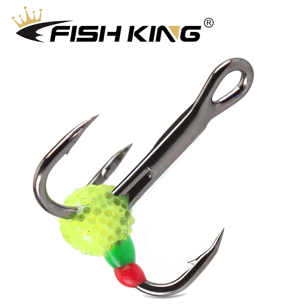FISH KING 5 шт./упак. Крючки из высокоуглеродистой стали для зимней подледной рыбалки