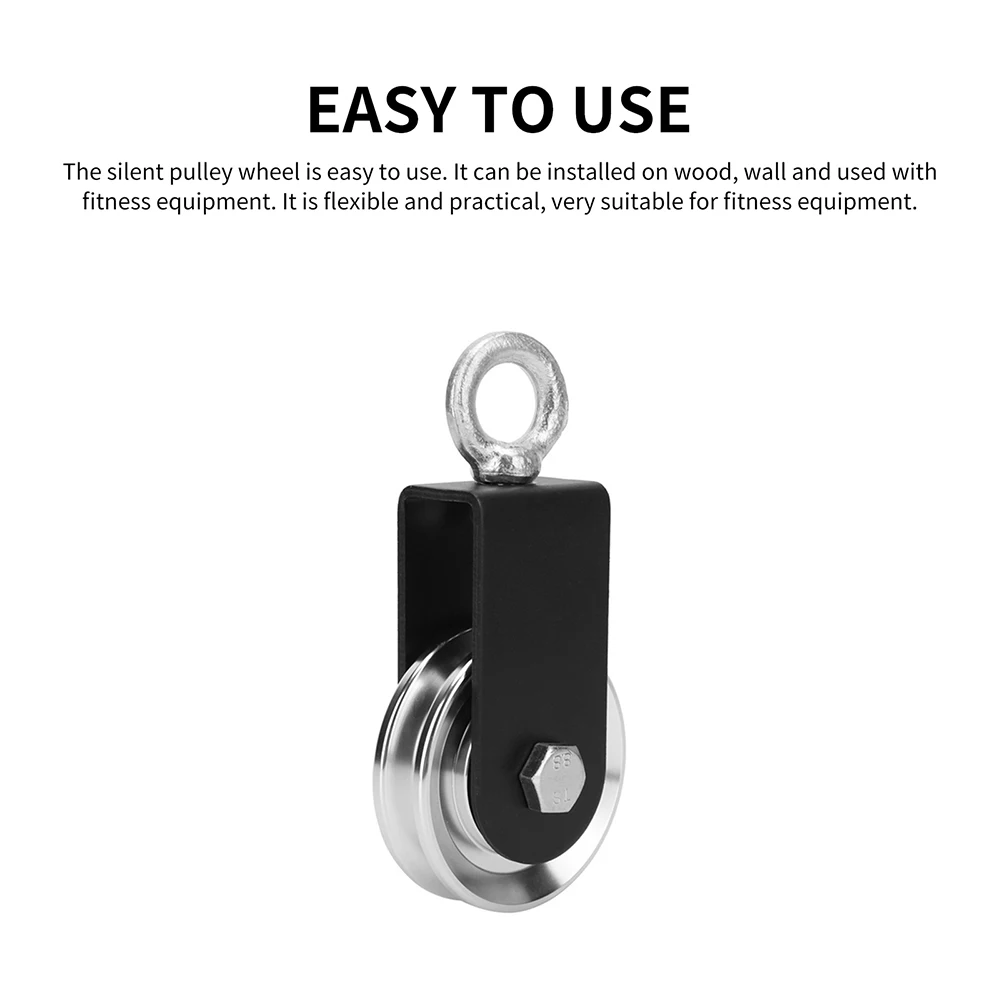 

Колесо шкива из алюминиевого сплава вращающееся на 360 градусов подвесное колесо для фитнеса тихий шкив колесо для тренажерного зала