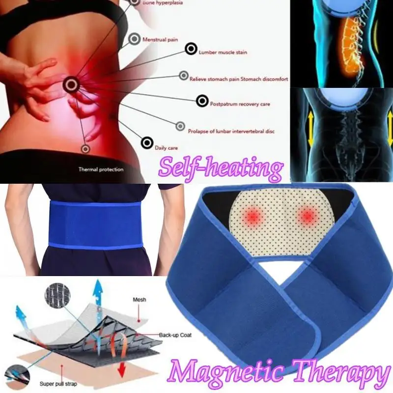 

Sport Accessories Winter Magnetic Waist Belt Waist Support Wrist Warmers Tourmaline Blue Body Care Self Heating