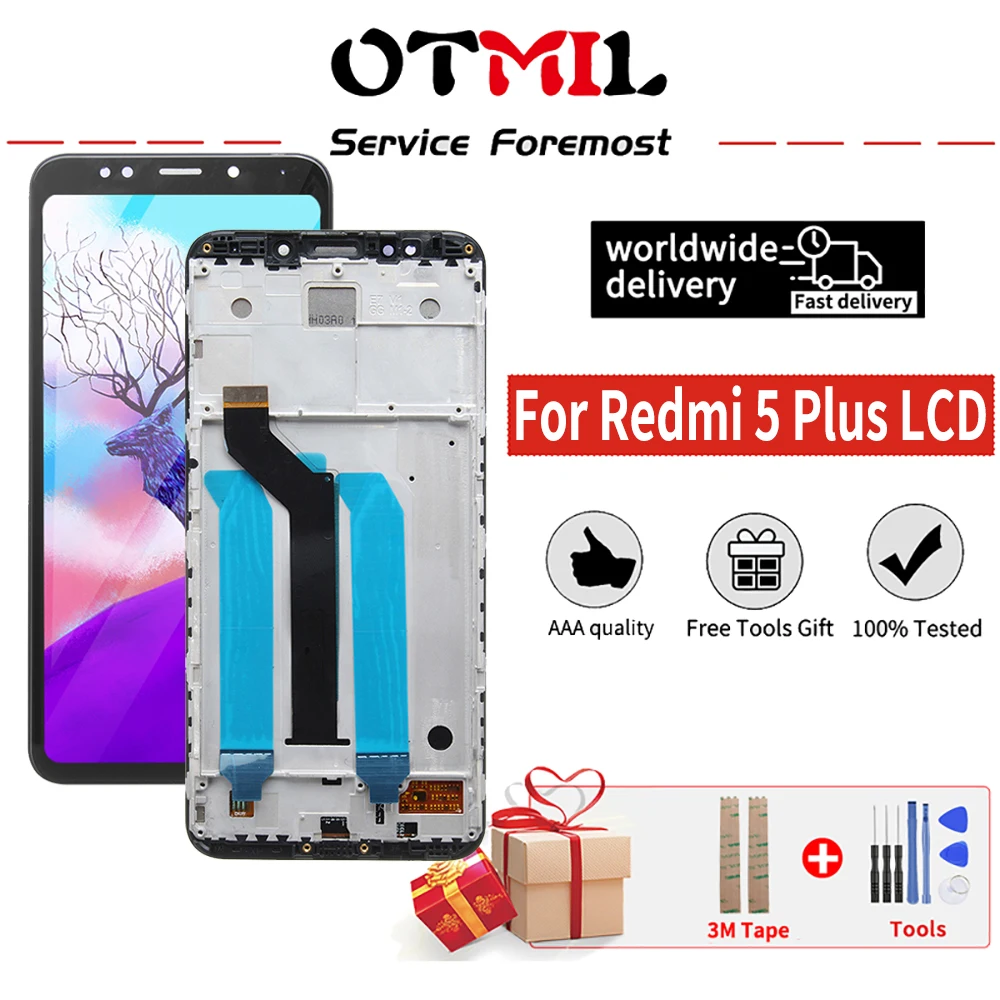 Оригинальный ЖК дисплей OTMIL 5 99 дюйма для XIAOMI Redmi Plus сенсорный экран рамка