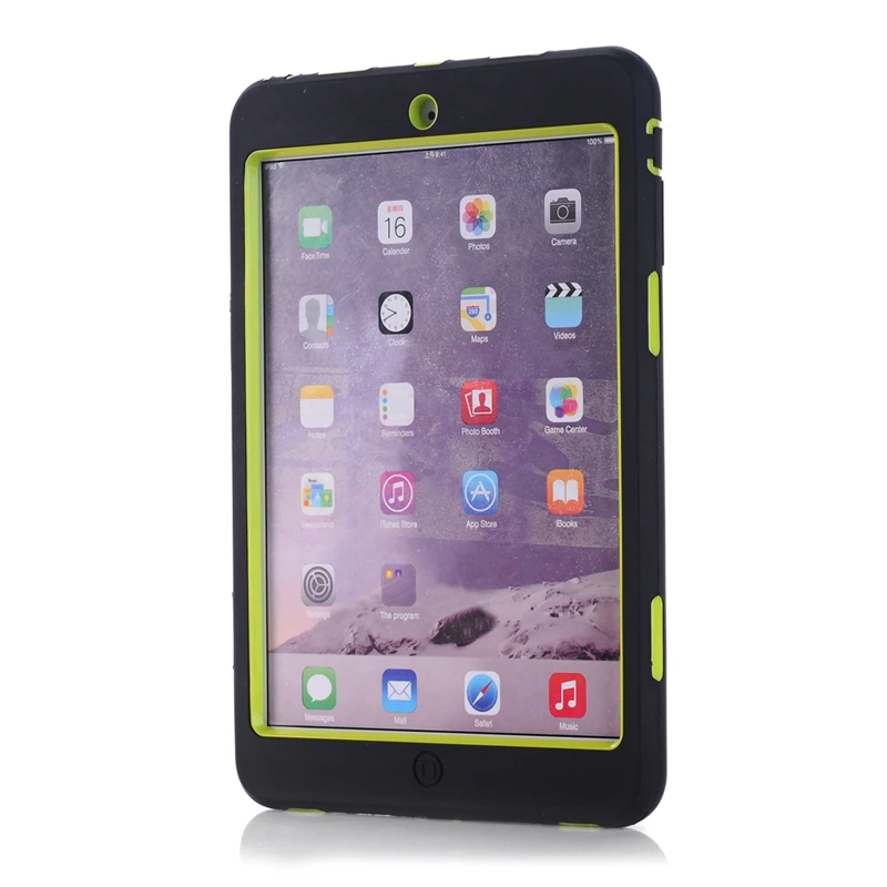 2 шт сверхпрочный противоударный чехол для IPad Mini 3 1 фиолетовый + темно-синий и